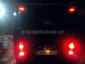 Автомобиль с номером 9987АН5, Минская обл.