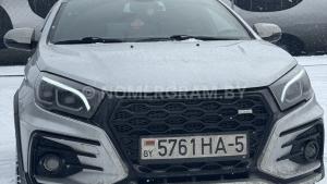 Автомобиль с номером LВY57, г. Минск