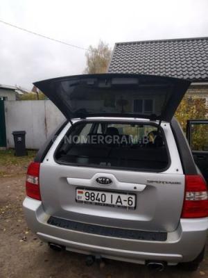 Автомобиль с номером 9840ІА6, Могилевская обл.