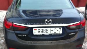 Автомобиль с номером 9988НС7, г. Минск