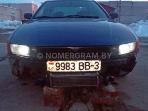 Автомобиль с номером 9983ВВ3, Гомельская обл.