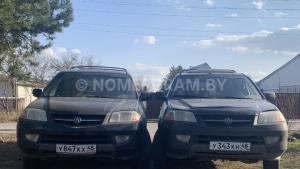 Автомобиль с номером Y343КН48, г. Минск