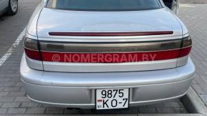 Автомобиль с номером 9875КО7, г. Минск